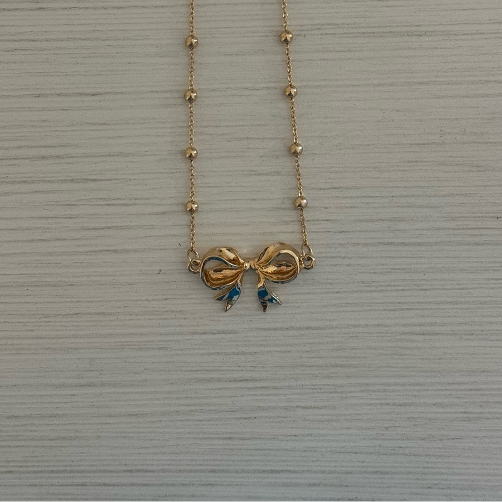 Meghan Browne Style Bow Necklace